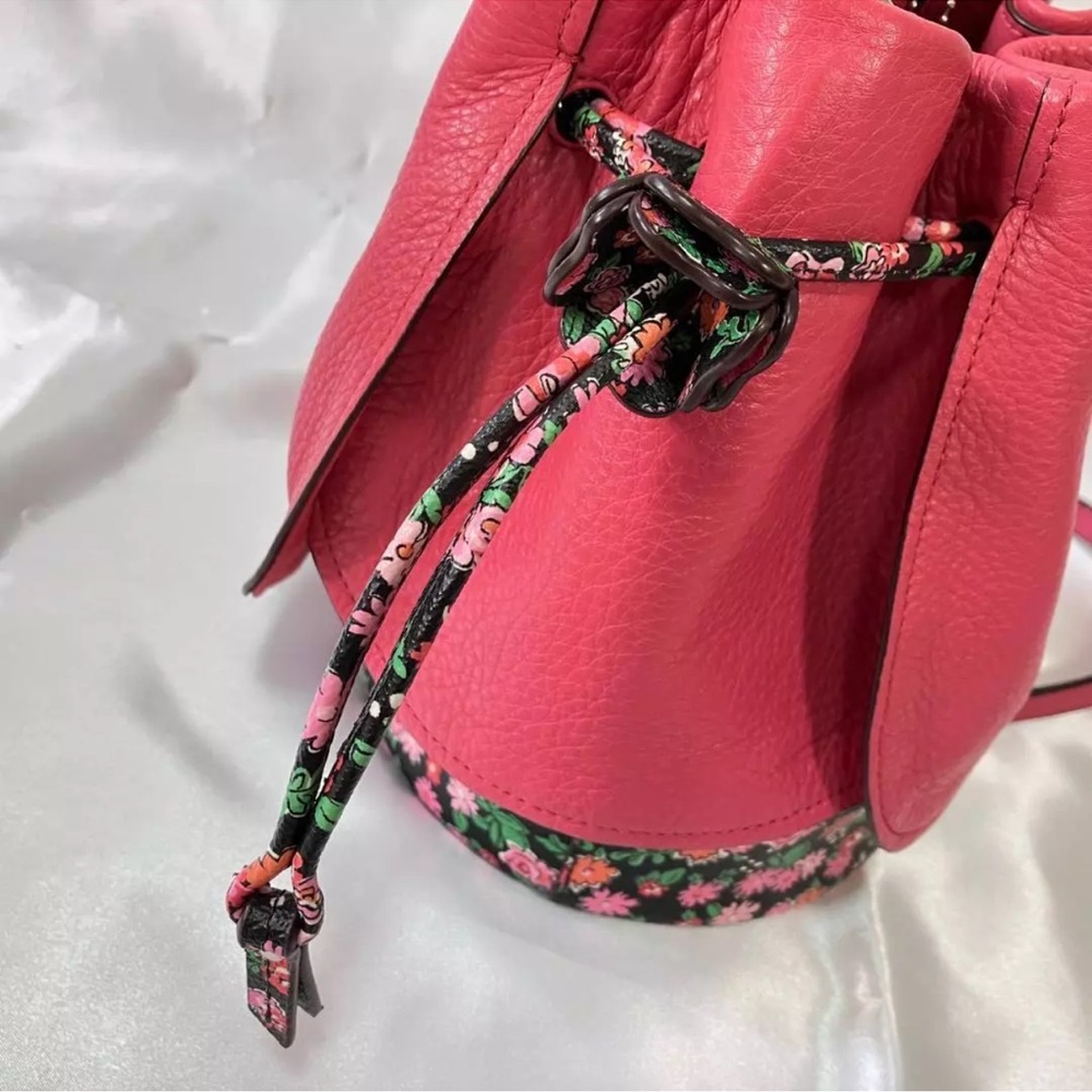 Coach Petal Bag In Leather Floral Mix Crossbody Bag F57543. - Picture 10 of 12
